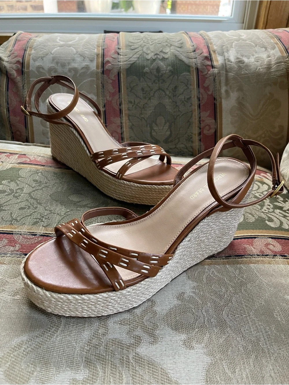 Veronica Beard Women's Philene Espadrille Wedge Sandals. Size 7.5 Women N12-18
